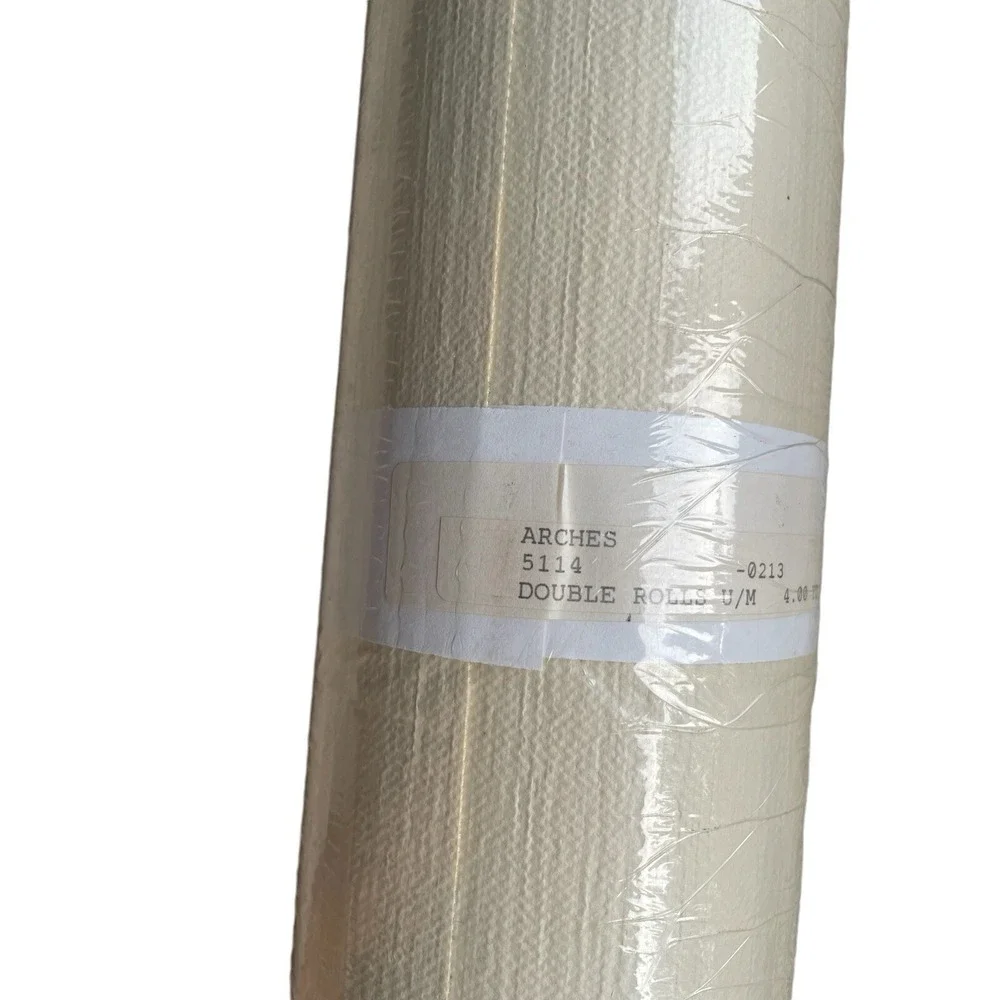 Phillip Jeffries 5114 -0213 Arches Double Roll Metallic Platinum on Linen 8YD